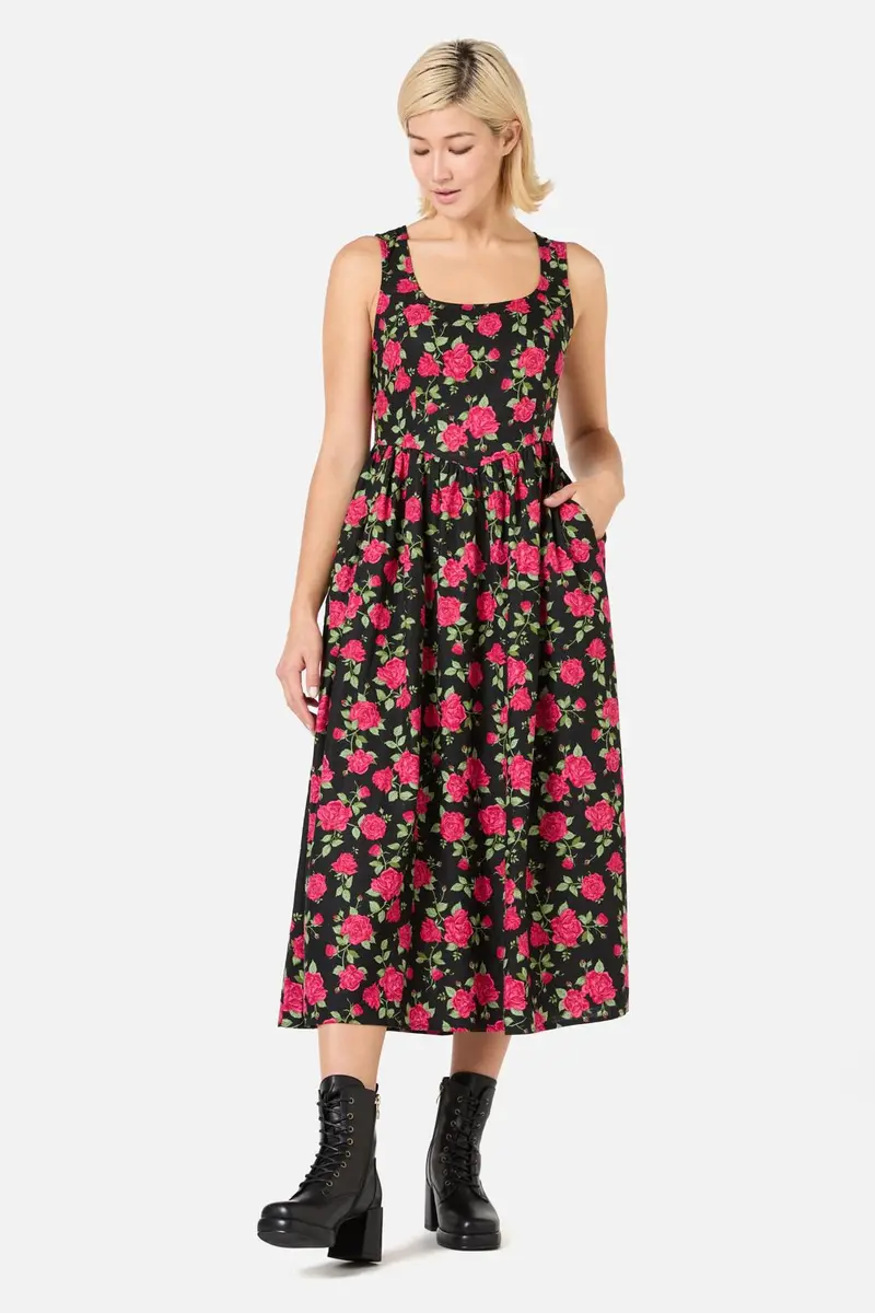 Winter Rose Midi Dress 1