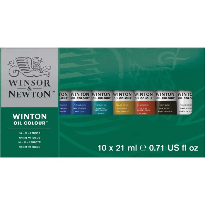 Winton Oil Paint Basic Set 10 X 21Ml Tubes 1