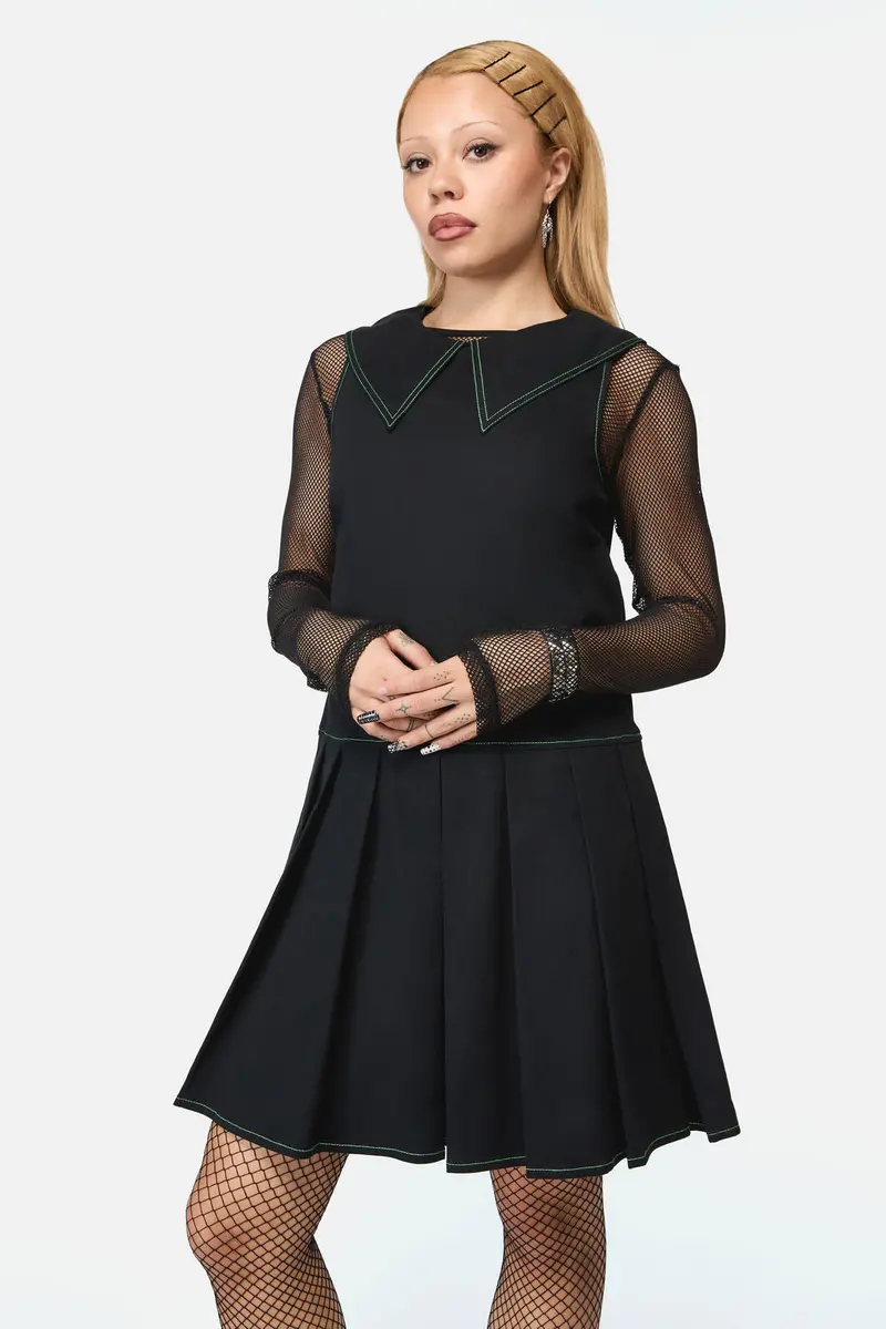 Wired Collar Sleeveless Dress 1