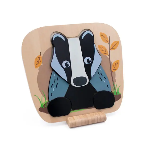 Woodland Badger Raised Puzzle 1