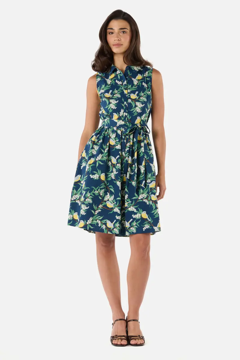 Yellow Robin Shirt Dress 1