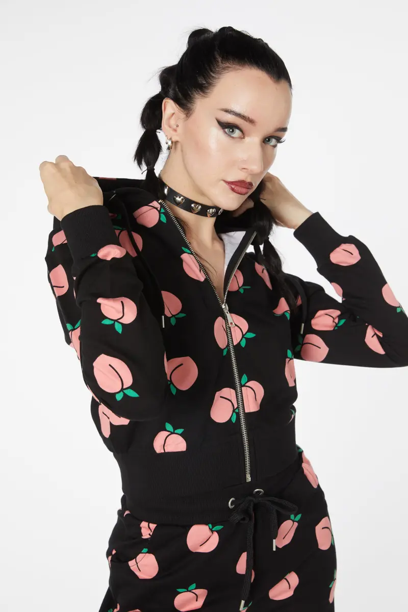 You Peach Cotton Hoodie 1