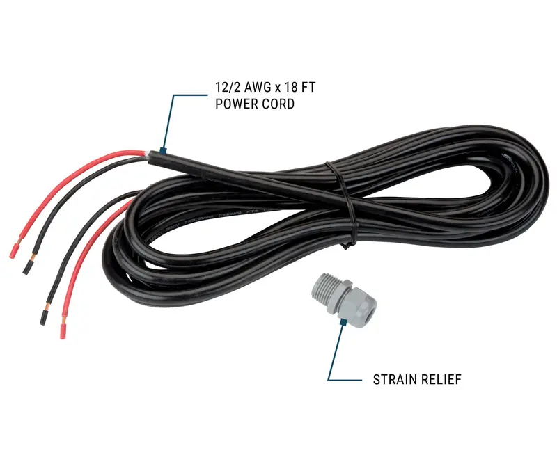 12-Gauge 18-Foot 12V Power Cord – Compatible With Fuel Transfer Pumps 1