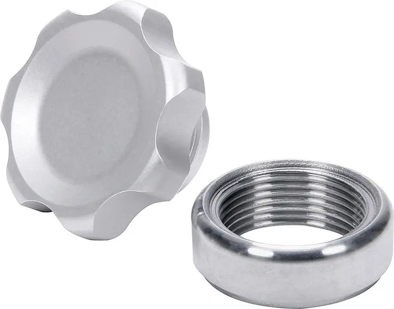 Allstar Performance 36161 Filler Cap Silver With Weld-In Steel Bung Small 1
