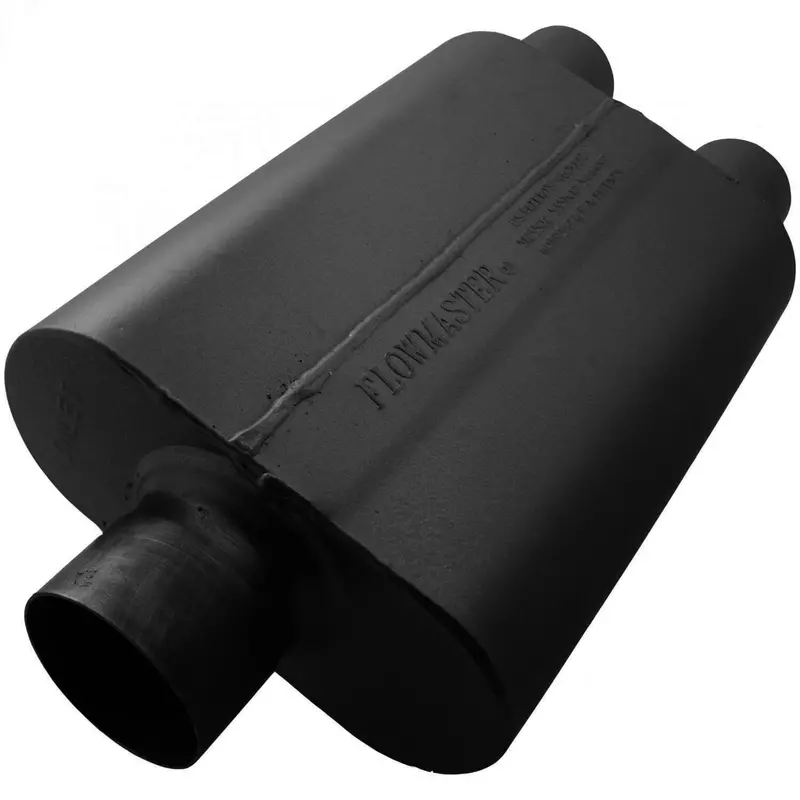 Flowmaster 80430402 40 Series Muffler – Stainless Steel, Deep Tone Exhaust Component 1