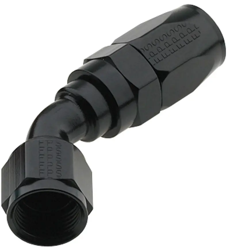 Fragola Pro-Flow 45° Hose Fitting – #6 An Black Anodized (224506-Bl) 1