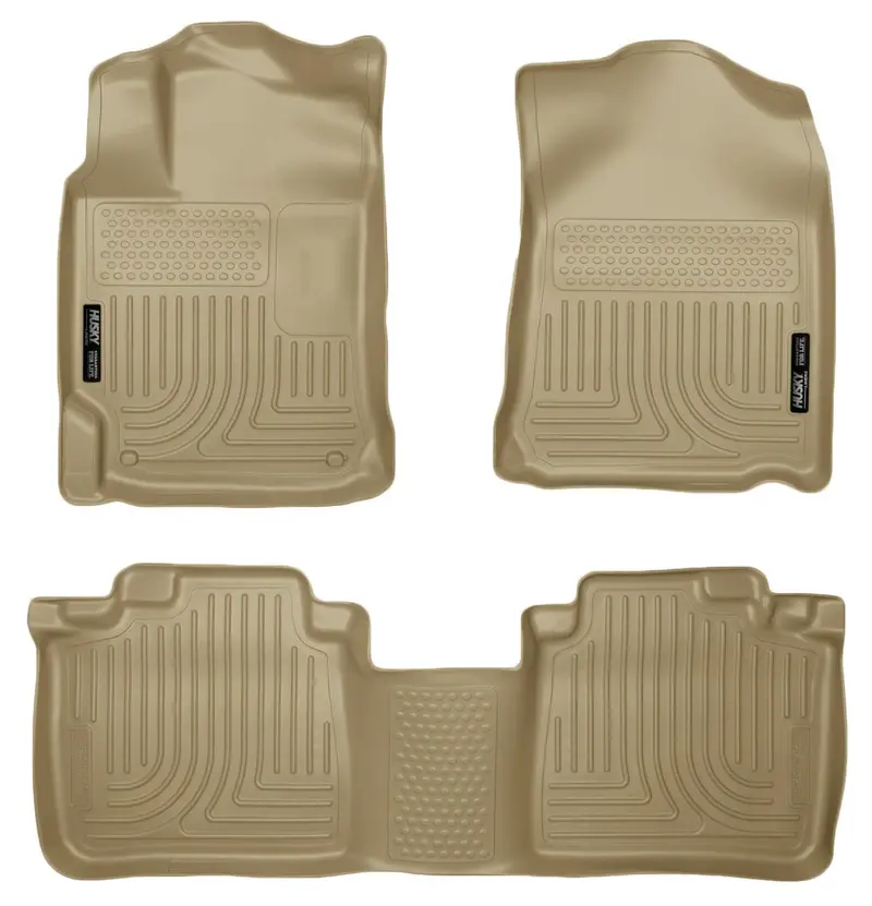Husky Liners Front & Second-Row Floor Mats – Custom Fit, Model 99553 1