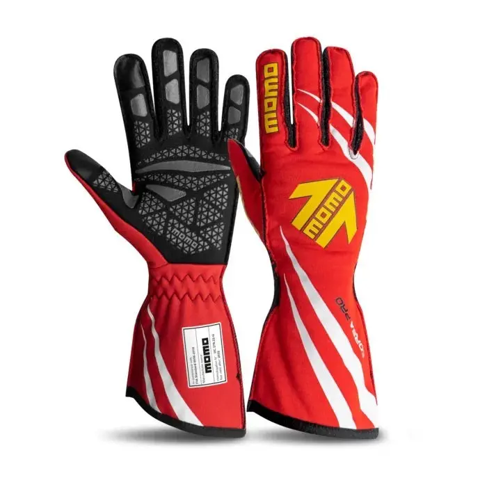Momo Corsa Pro Fia Racing Gloves – Night Red, Large (Size 11) 1