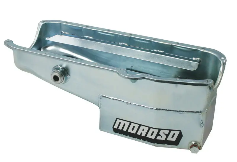 Moroso 21322 Small-Block Chevy Oil Pan – 7-Quart Capacity, Left-Hand Dipstick With Inspection Bung 1