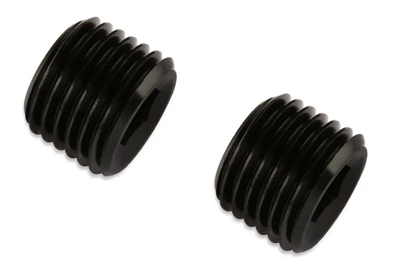 Mr. Gasket 493203-Bl Anodized Black 1/4" Npt Male Plug (2-Pack) 1