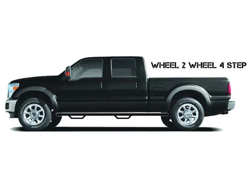 N-Fab T2282Cc-Tx Black Nerf Steps For 2022 Toyota Tundra Crewmax 5.5' Bed (No Bed Accessories) 1