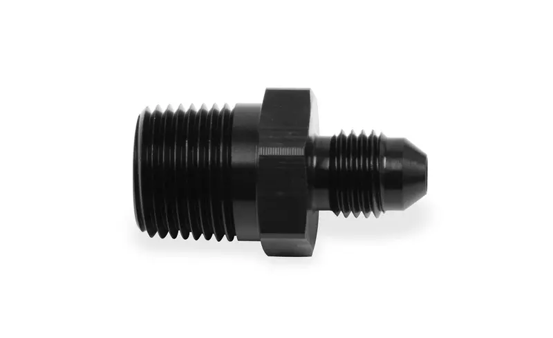 Nos Straight Male-To-Pipe Fitting – -3An To 1/4" Npt, Black Anodized (17957Nos) 1