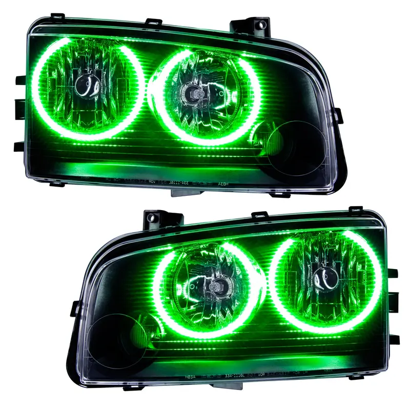 Oracle Lighting 7022-004 Smd Led Headlights – Pre-Assembled, Non-Hid, Green Accent Option 1