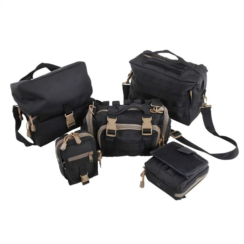 Smittybilt 56633 G.E.A.R. Molle Storage Bag Set – Universal 5-Piece Black Organizer System 1
