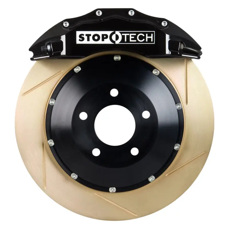 Stoptech St-6700 Rear Big Brake Kit – Black Calipers, Two-Piece Slotted Rotors, Performance Street Upgrade 1