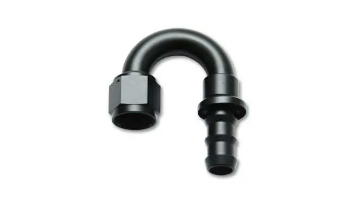 Vibrant Performance 180° Push-On Hose Elbow Fitting – 1/2" Id, Aluminum 1